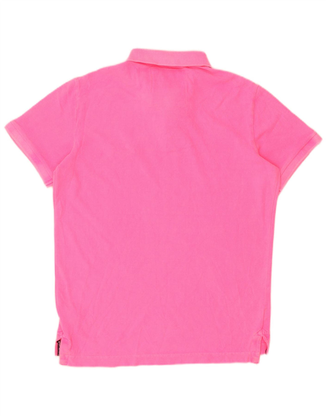 Polo da uomo SUPERDRY in cotone rosa medio