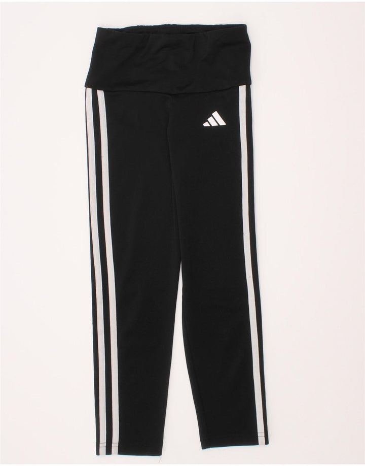 Leggings ADIDAS Aeroready per ragazze 7-8 anni in poliestere nero