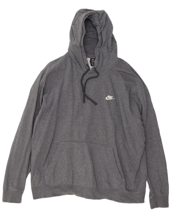 Felpa con cappuccio alta da uomo Nike 3XL cotone grigio