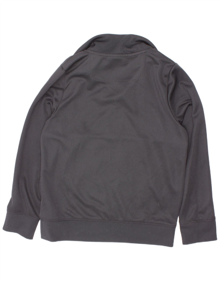 Felpa Nike da bambino con grafica standard con zip e collo, 8-9 anni, piccola, nera