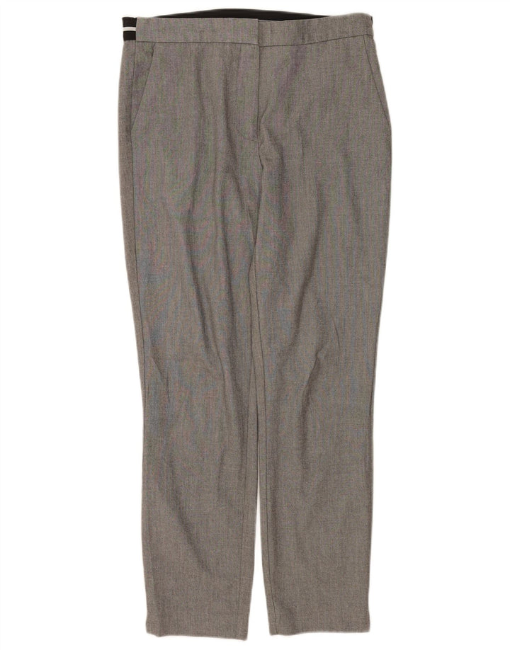 Pantaloni da abito dritti da donna Zara medi W28 L27 poliestere grigio