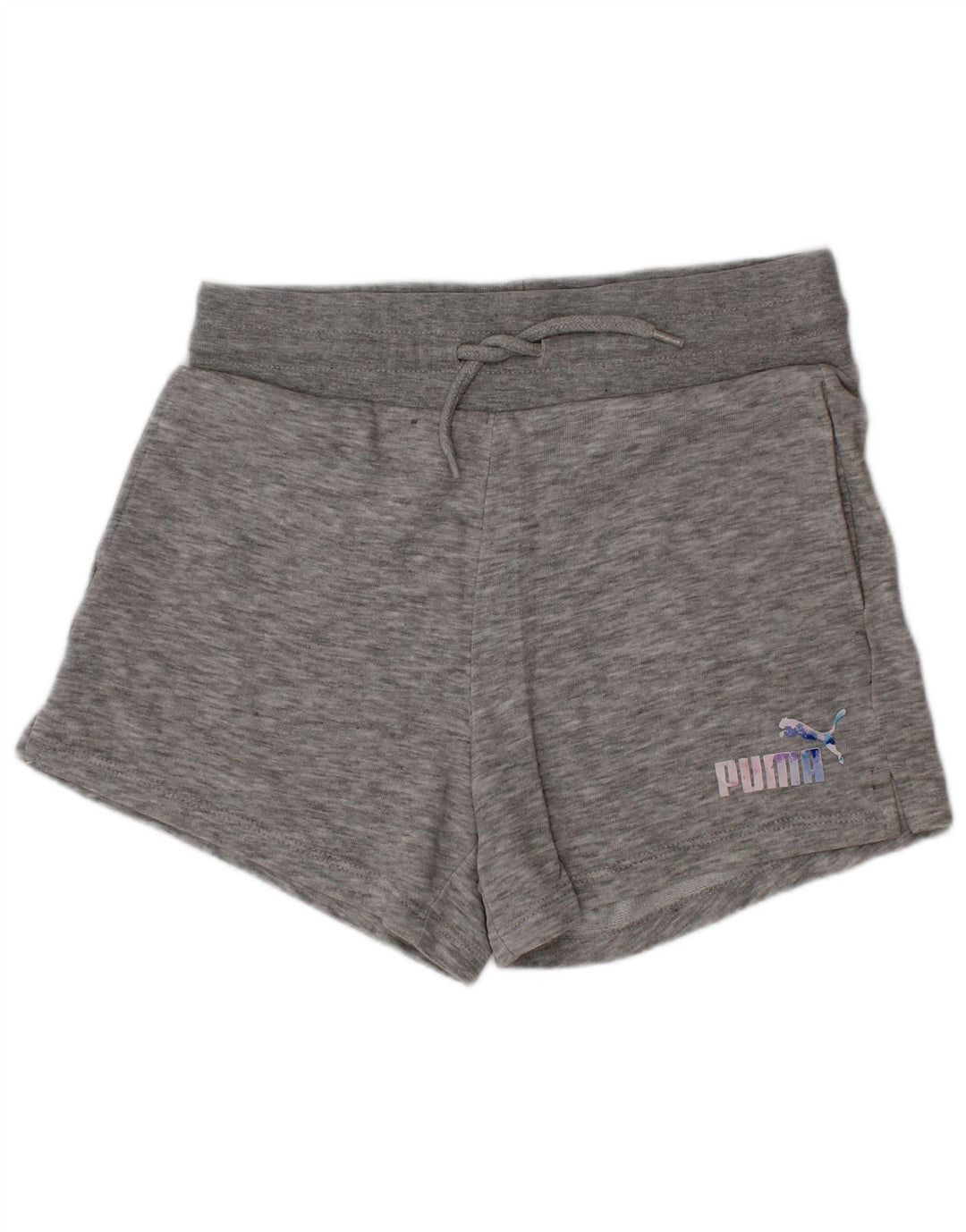 Pantaloncini sportivi grafici per ragazze Puma 11-12 anni Grigio medio