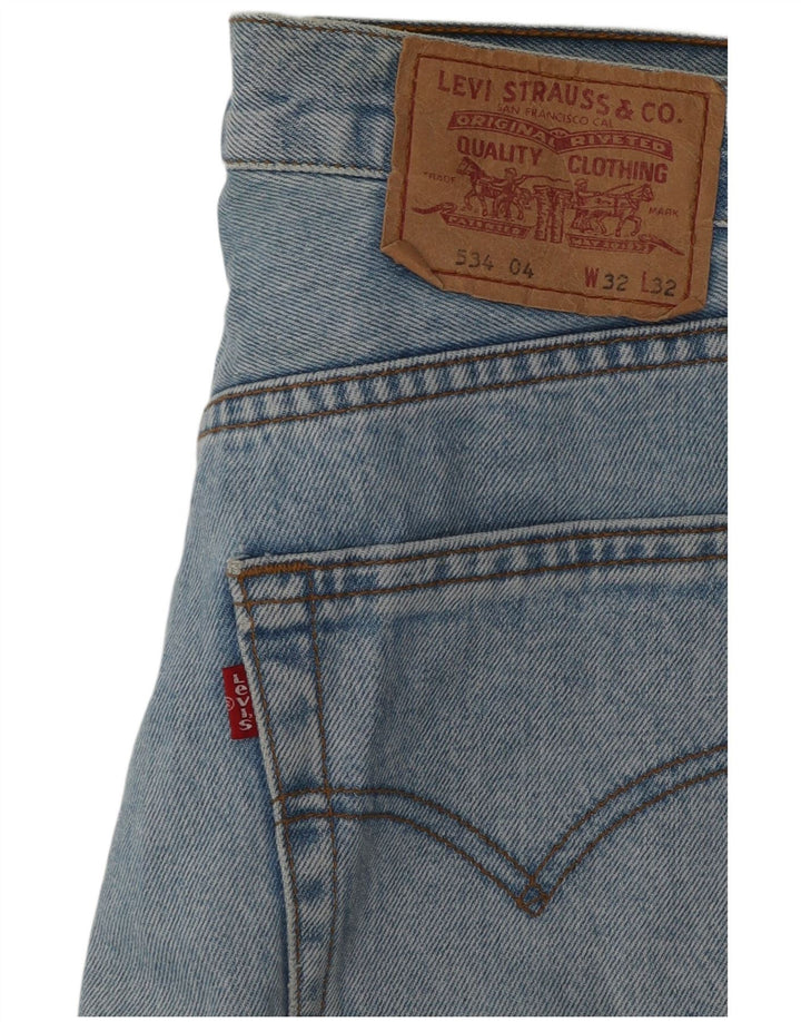 LEVI'S Mens 534 Straight Jeans W32 L28 Blue