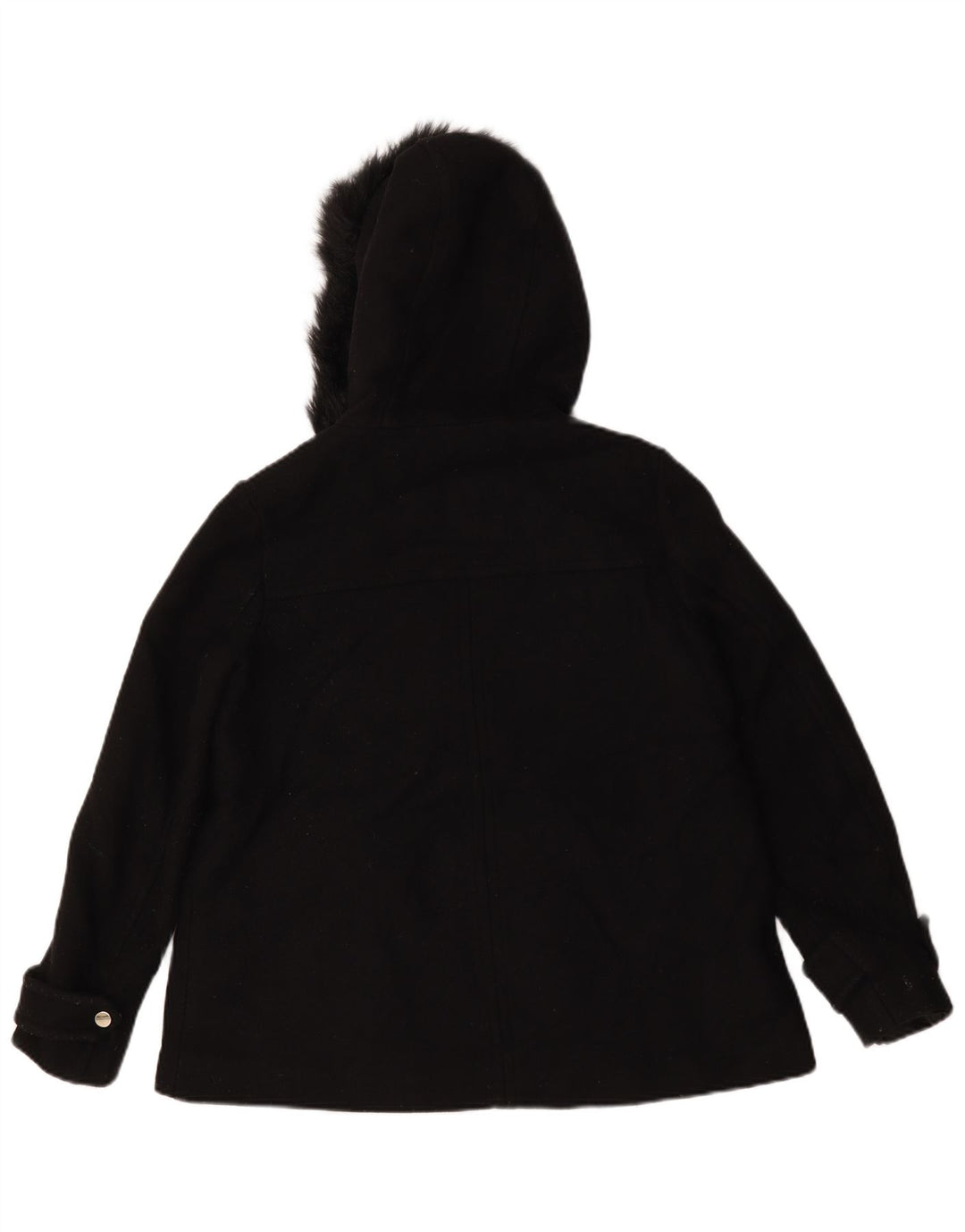 Soprabito oversize corto con cappuccio da donna Zara UK 10 piccolo nero