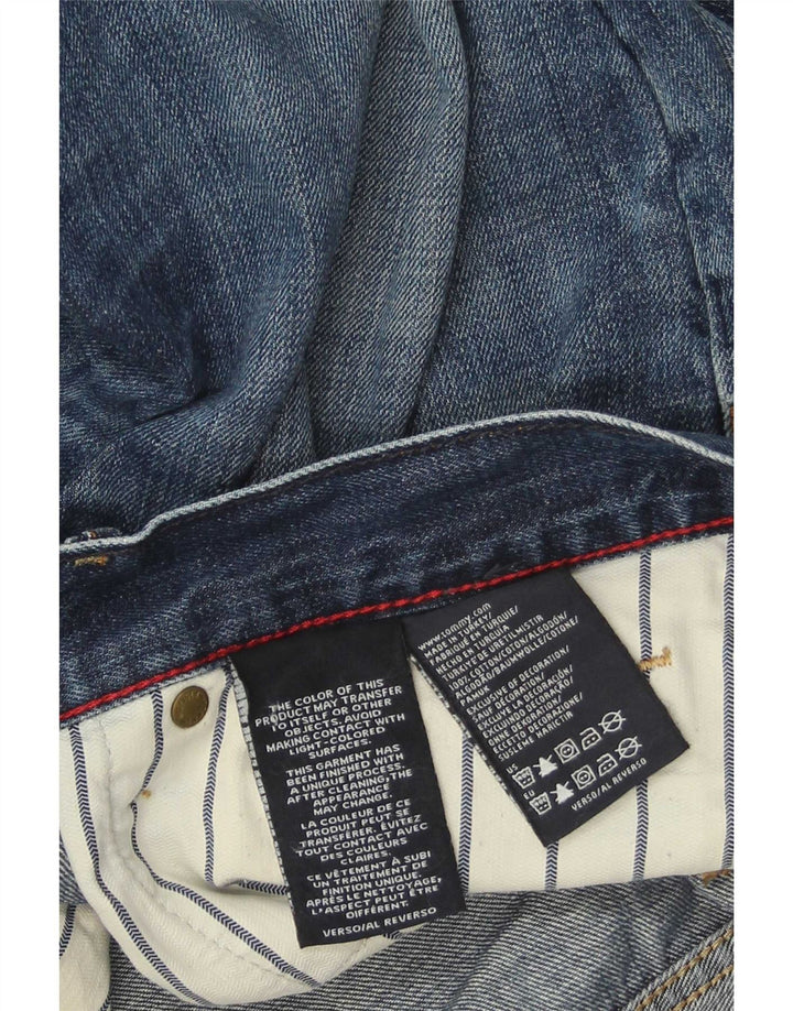 Jeans dritti regolari da uomo Tommy Hilfiger W36 L34 cotone blu