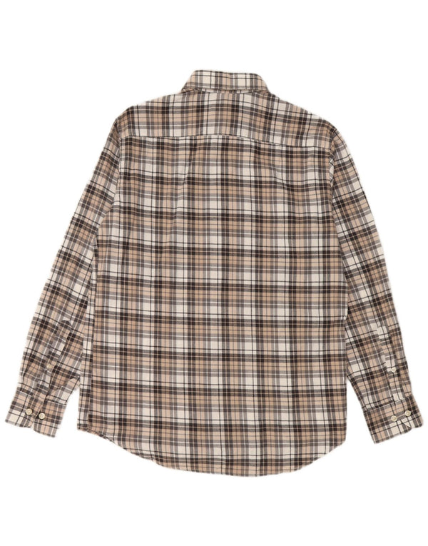 Carrera Camicia da uomo in flanella vestibilità regolare in cotone a quadri multicolore medio