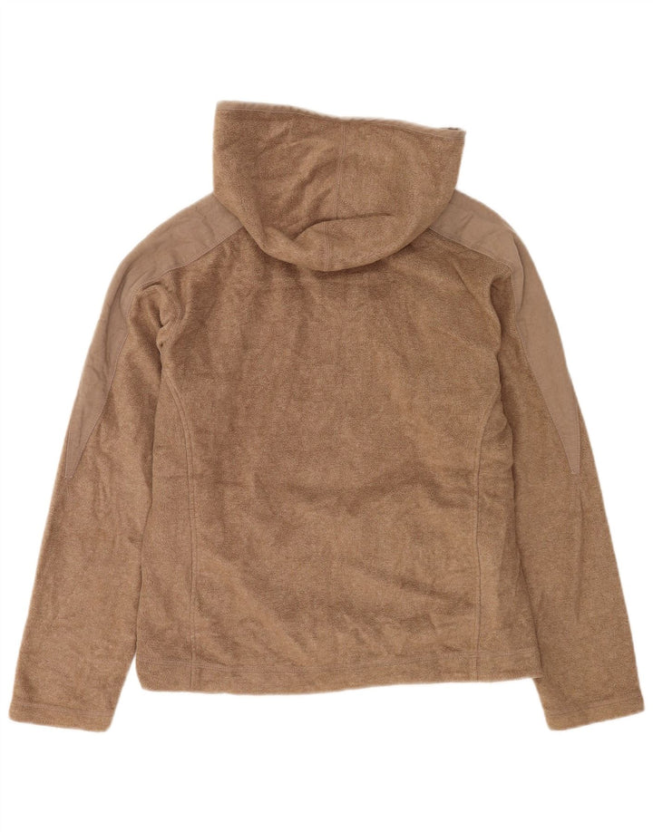 Maglione in pile con cappuccio da donna Musto UK 12 Poliestere marrone medio