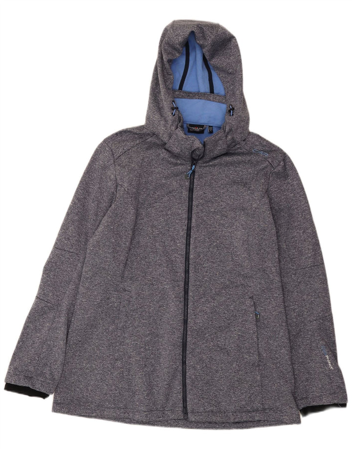 Giacca a vento con cappuccio da donna CMP UK 18 XL Poliestere screziato blu