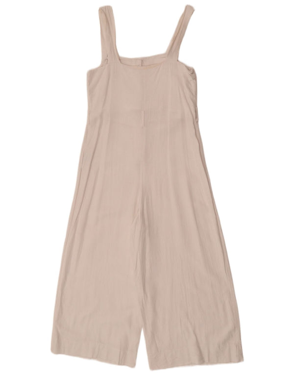 Tuta senza maniche da donna Topshop UK 8 piccola lino bianco