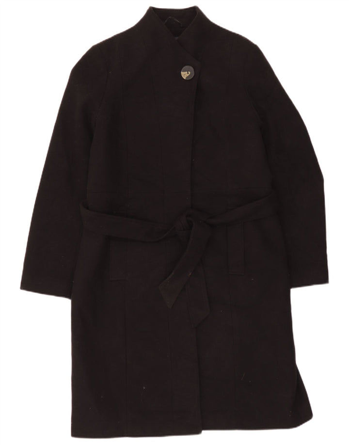Cappotto da donna Marks & Spencer UK 14 grande poliestere nero