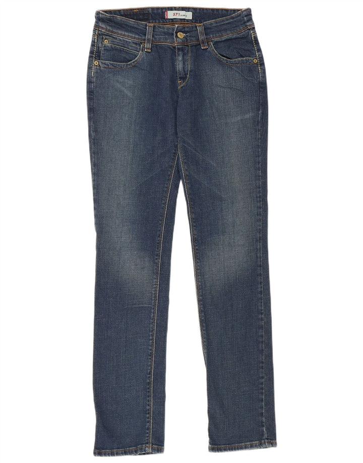 Jeans Levi's 571 Slim da donna W30 L32 in cotone blu