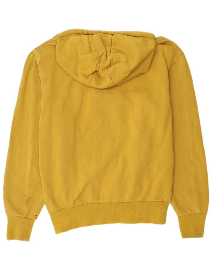 Felpa con cappuccio grafica da uomo Ellesse piccola in cotone giallo
