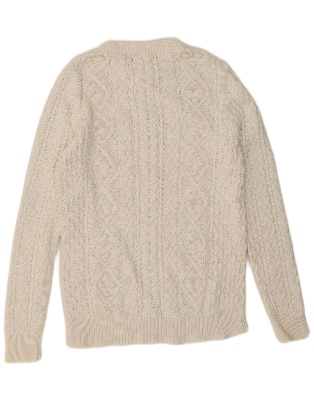 Maglione maglione girocollo da donna Zara bianco medio