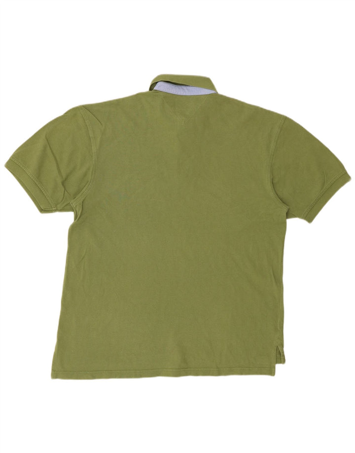 TOMMY HILFIGER Polo da uomo grande in cotone verde