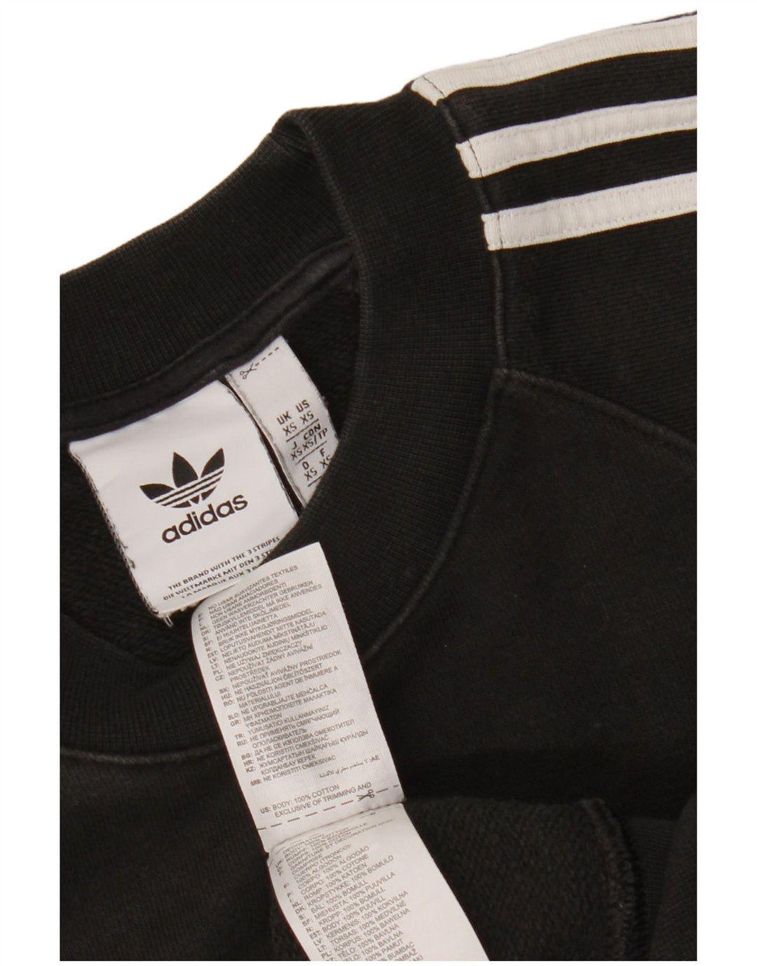 Felpa da uomo Adidas Jumper XS in cotone nero