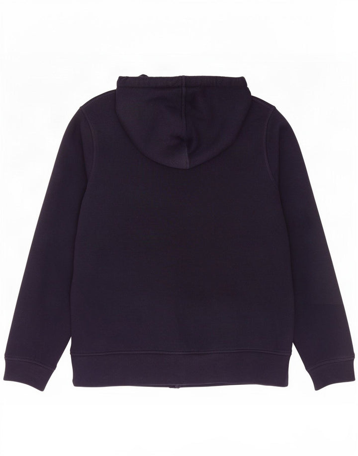 Maglione con cappuccio e zip da donna Marks & Spencer UK 12 cotone blu navy medio