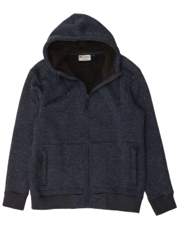 Giubbotto bomber lavorato a maglia da uomo Mountain Warehouse UK 40 grande blu navy screziato