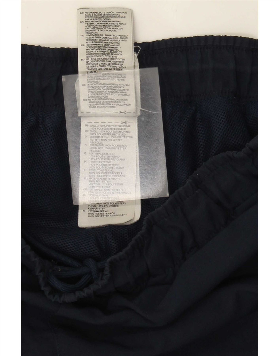 Pantaloncini sportivi Adidas Climalite da uomo di grandi dimensioni in poliestere blu navy