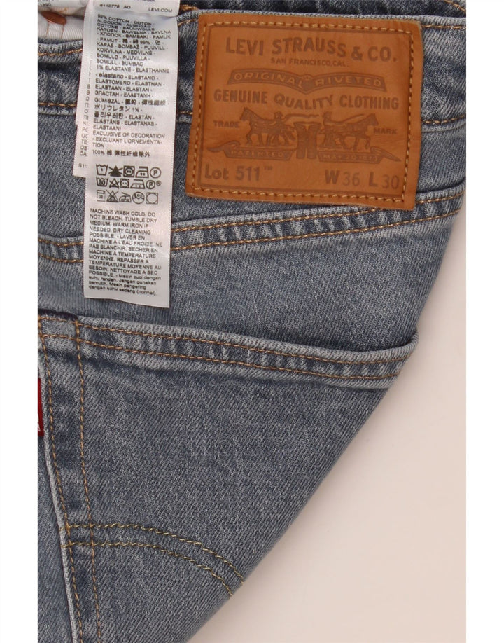 Jeans Levi's Uomo 511 Slim W36 L30 Cotone Blu