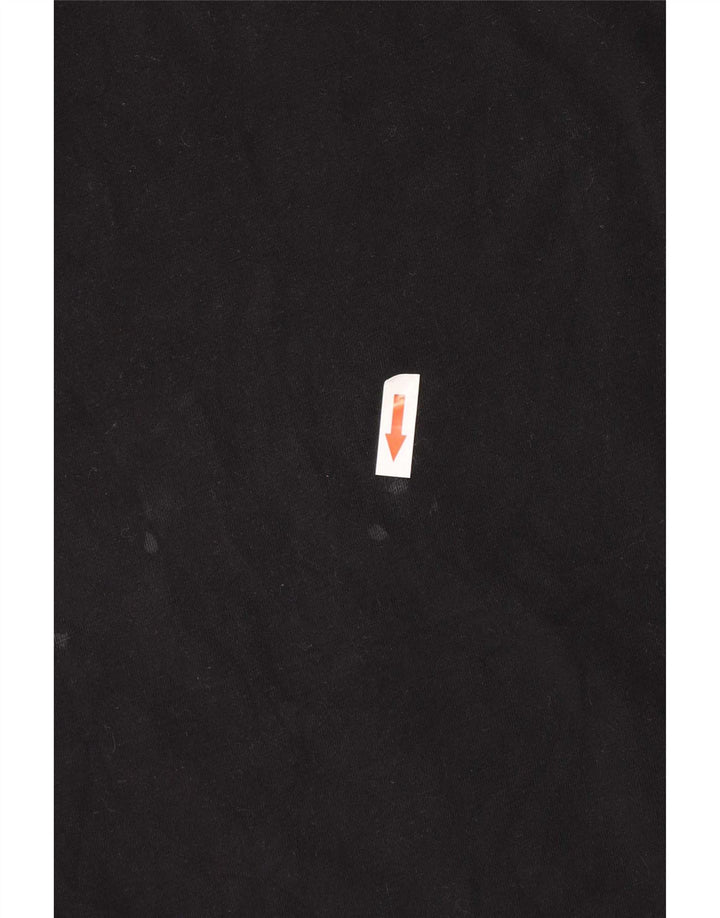 T-shirt grafica da uomo Ellesse Top piccola in cotone nero