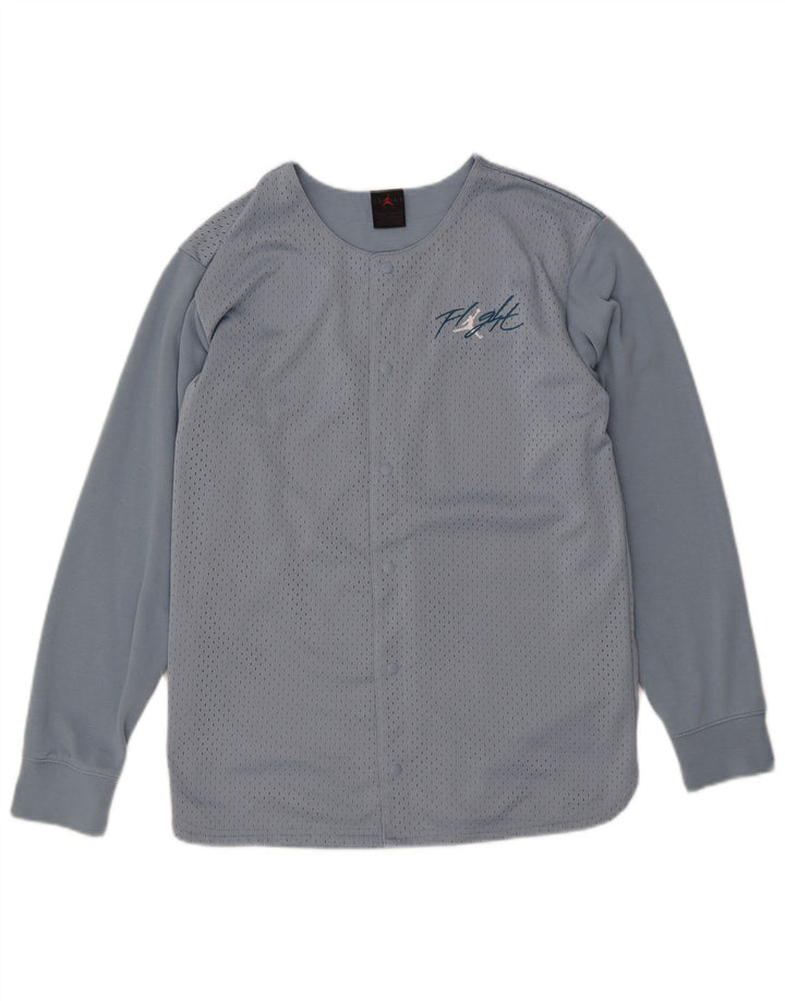 Giacca Top della tuta da ragazzo Jordan 13-14 anni in cotone blu