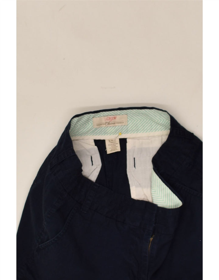 J. CREW Womens Chino Shorts US 4 Small W31  Navy Blue Cotton | Vintage J. Crew | Thrift | Second-Hand J. Crew | Used Clothing | Messina Hembry 