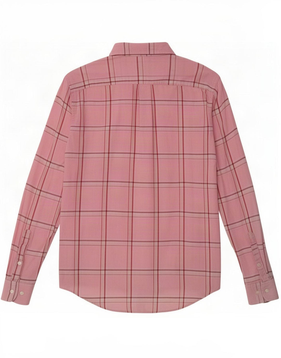 Camicia da uomo Murphy & Nye in cotone a quadri rosa medio