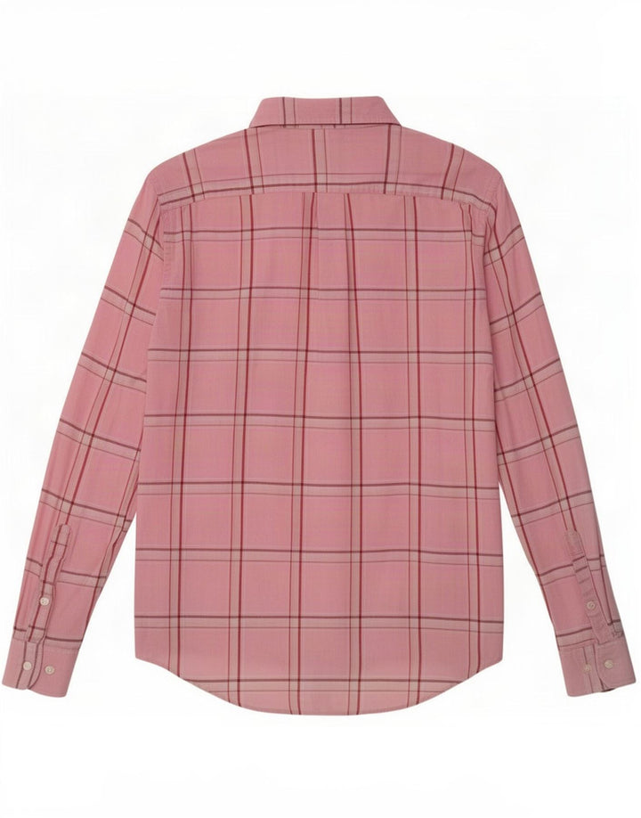 Camicia da uomo Murphy & Nye in cotone a quadri rosa medio