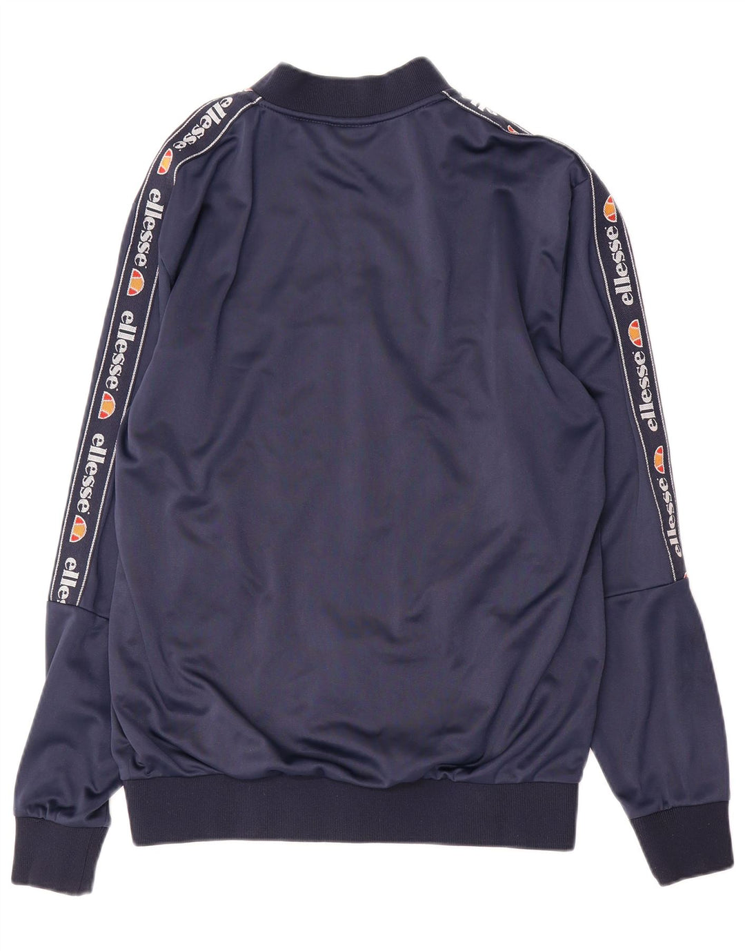 ELLESSE Giacca da tuta grafica da uomo piccola in poliestere blu navy