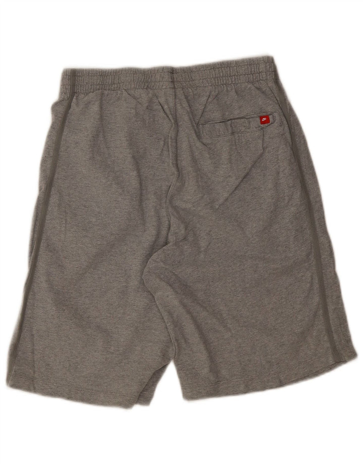 Pantaloncini sportivi Nike da uomo in cotone grigio medio