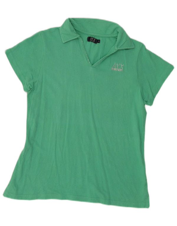 Polo da donna Avirex UK 12 cotone verde medio
