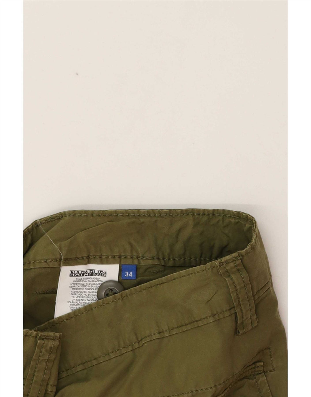 Pantaloncini cargo da uomo Napapijri W34 grandi in cotone verde