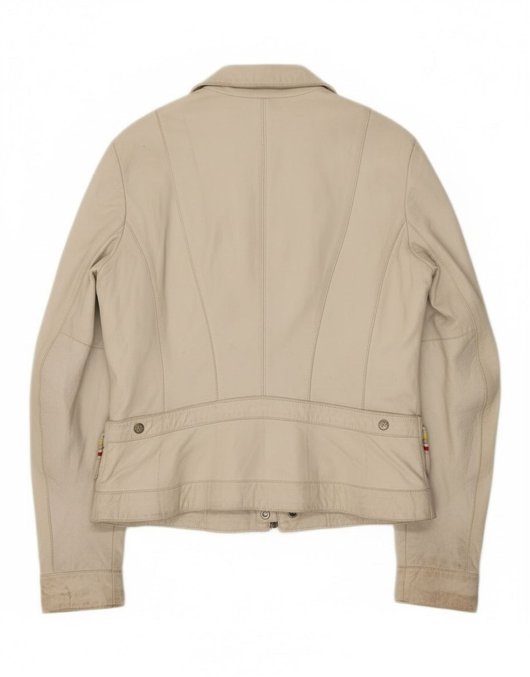 Giacca in pelle da donna Kor@Kor IT 48 XL Pelle bianco sporco