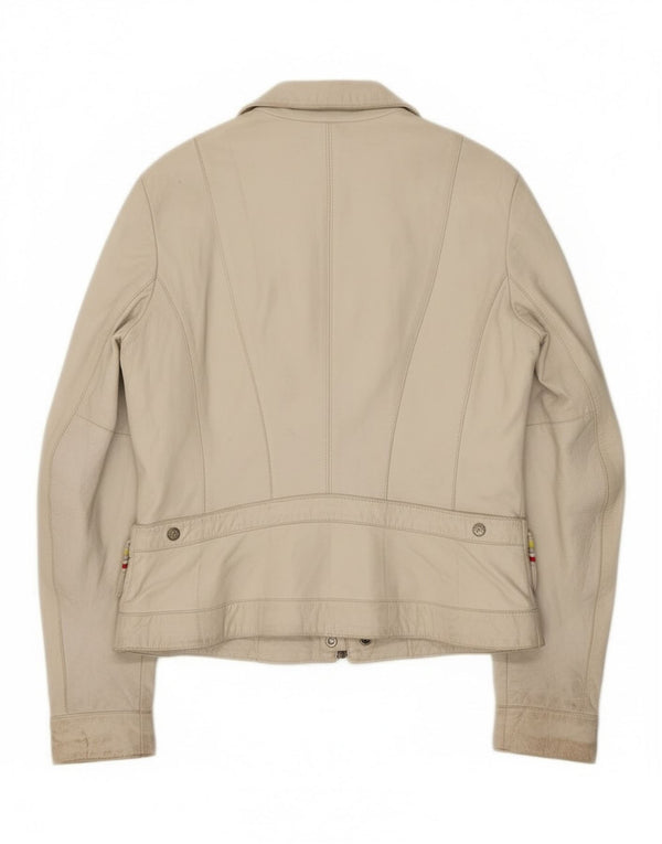 Giacca in pelle da donna Kor@Kor IT 48 XL Pelle bianco sporco