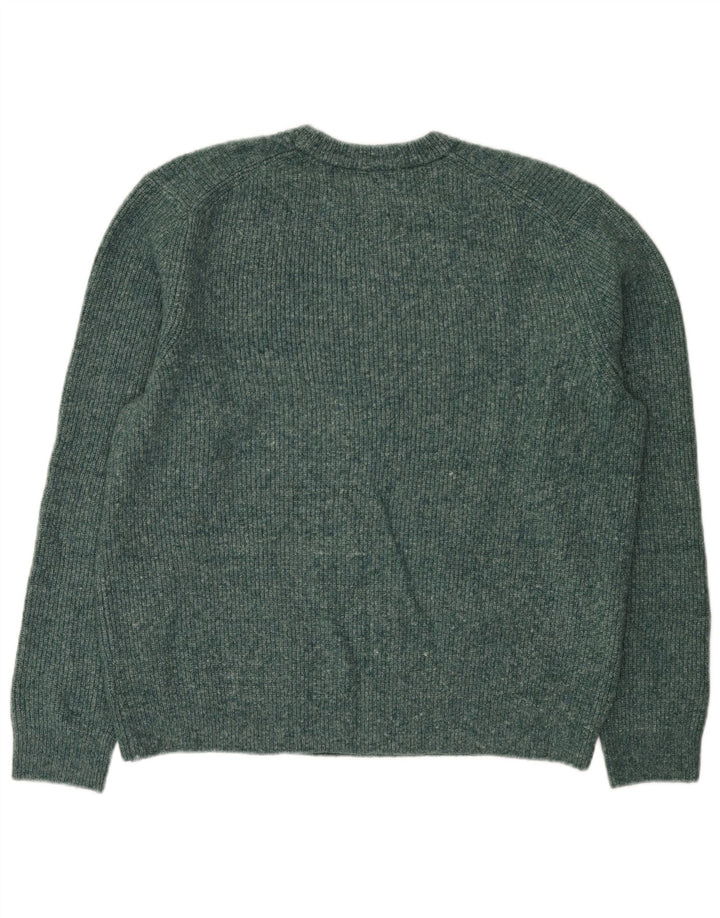 Maglione maglione girocollo da uomo Marks & Spencer XL verde acrilico