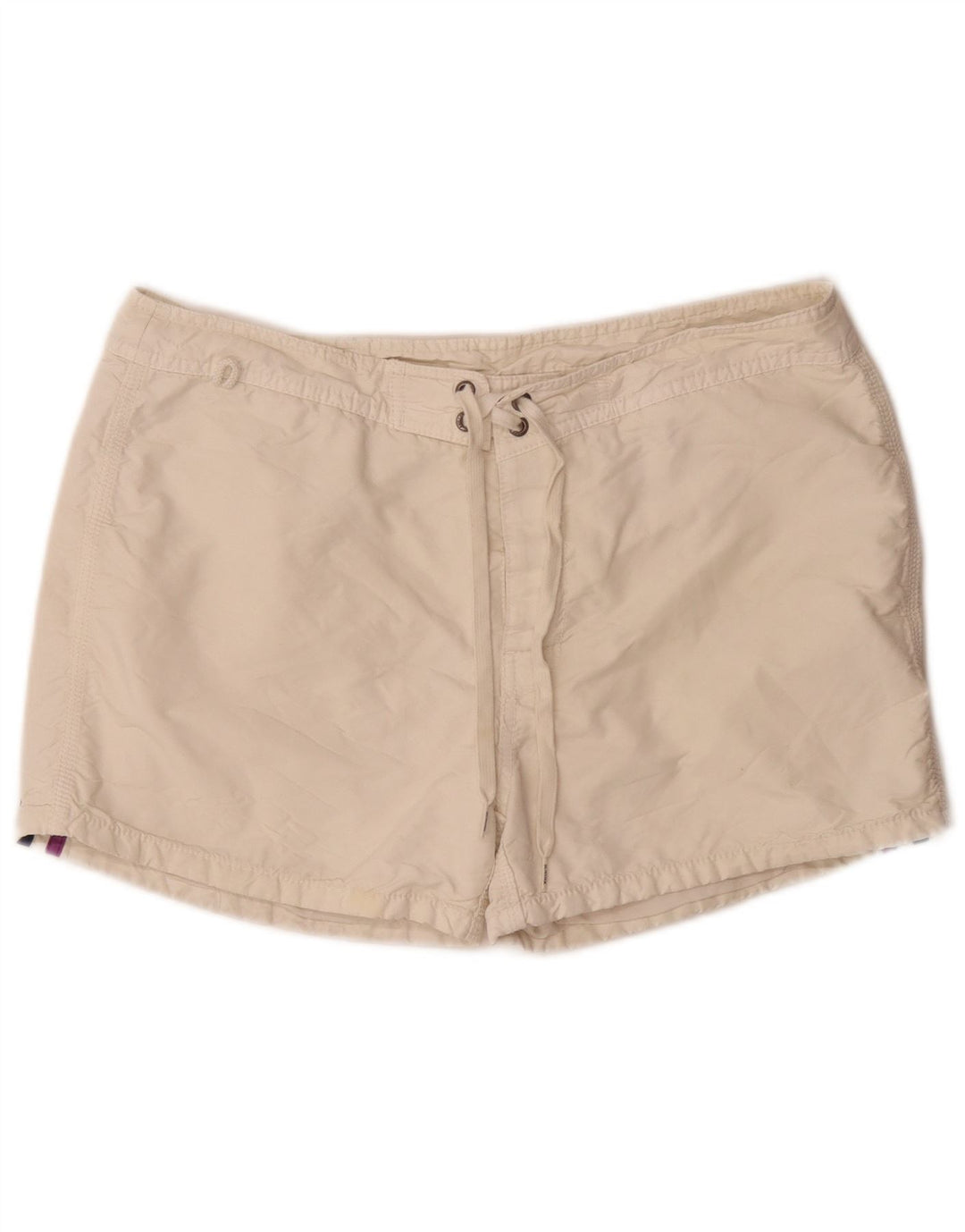 Pantaloncini da bagno da uomo Sundek grandi in poliestere color block bianco sporco
