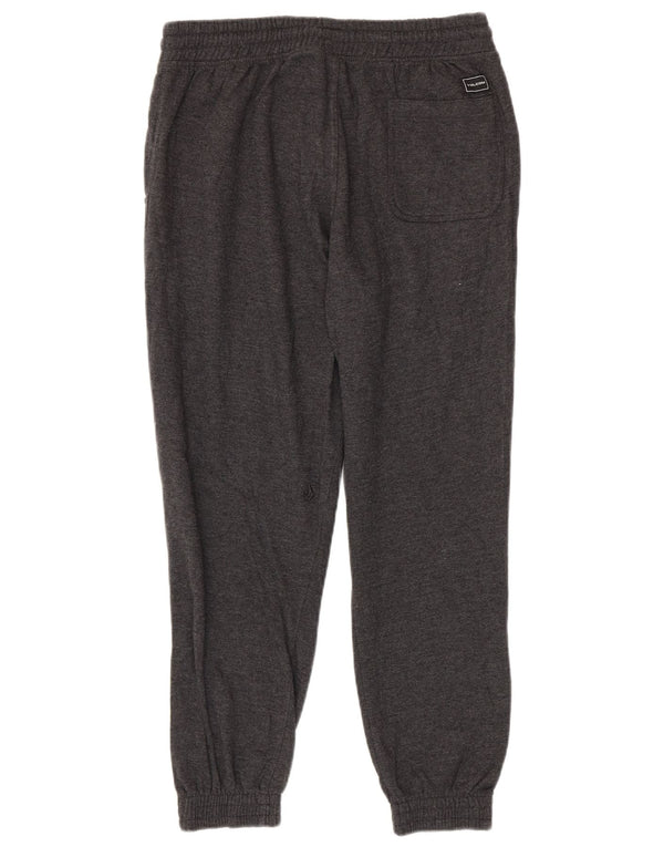 Pantaloni da tuta con grafica da uomo Volcom Joggers grandi in cotone grigio
