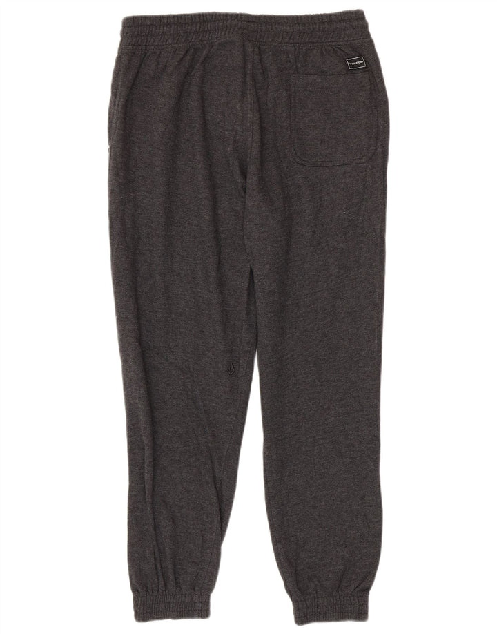 Pantaloni da tuta con grafica da uomo Volcom Joggers grandi in cotone grigio