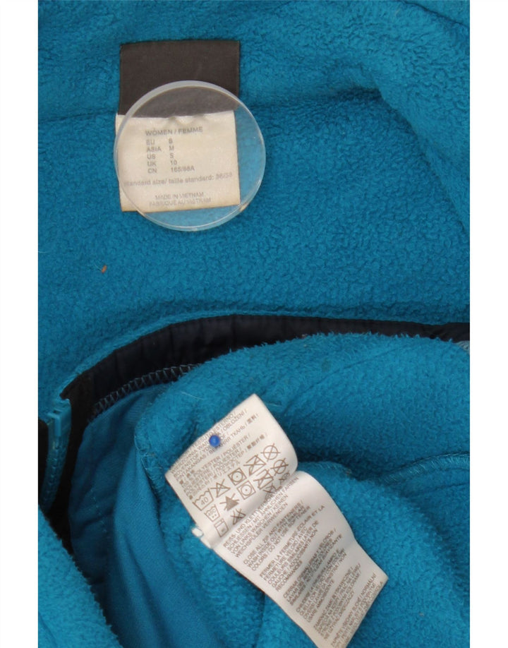 Jack Wolfskin Womens Liner Fleece Jacket UK 10 Small Blu Poliestere