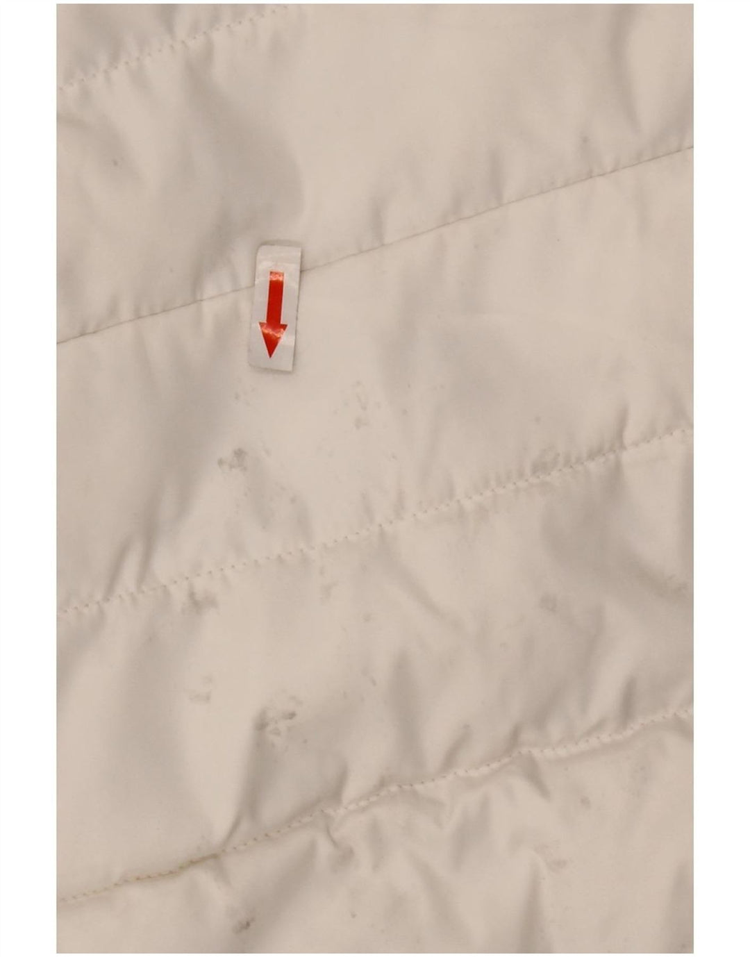 Giacca imbottita con cappuccio da donna Superdry UK 14 grande poliestere bianco