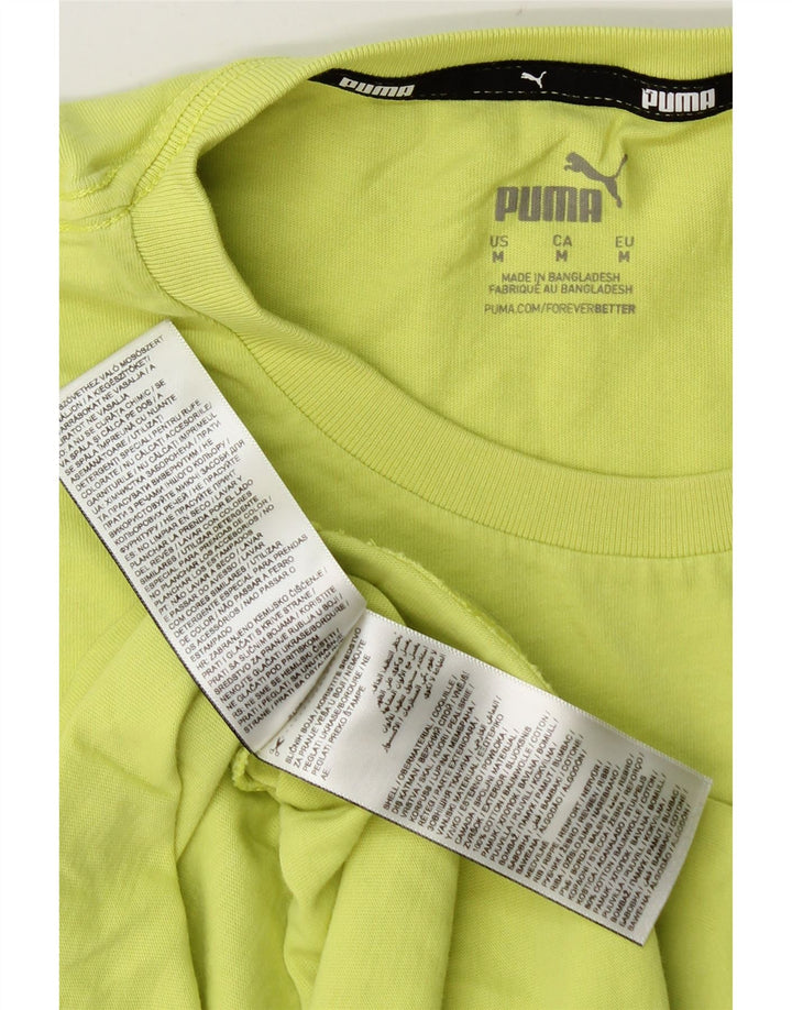 Canotta grafica da uomo PUMA in cotone verde medio