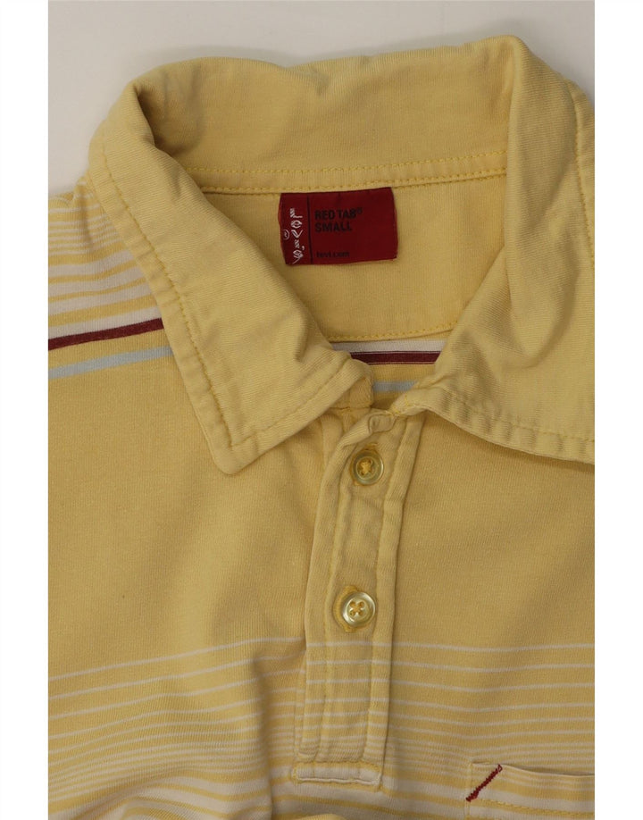 Polo grafica da uomo Levi's piccola a righe gialle