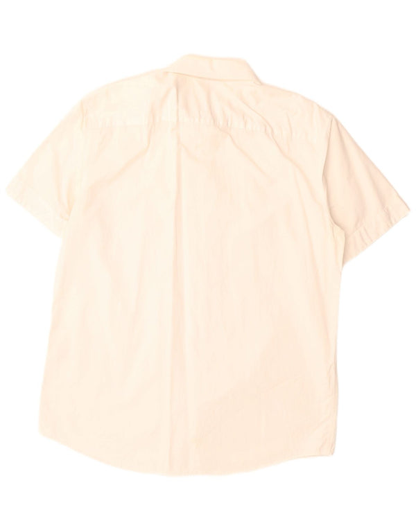 Camicia a maniche corte da uomo Levi's Large in cotone bianco sporco