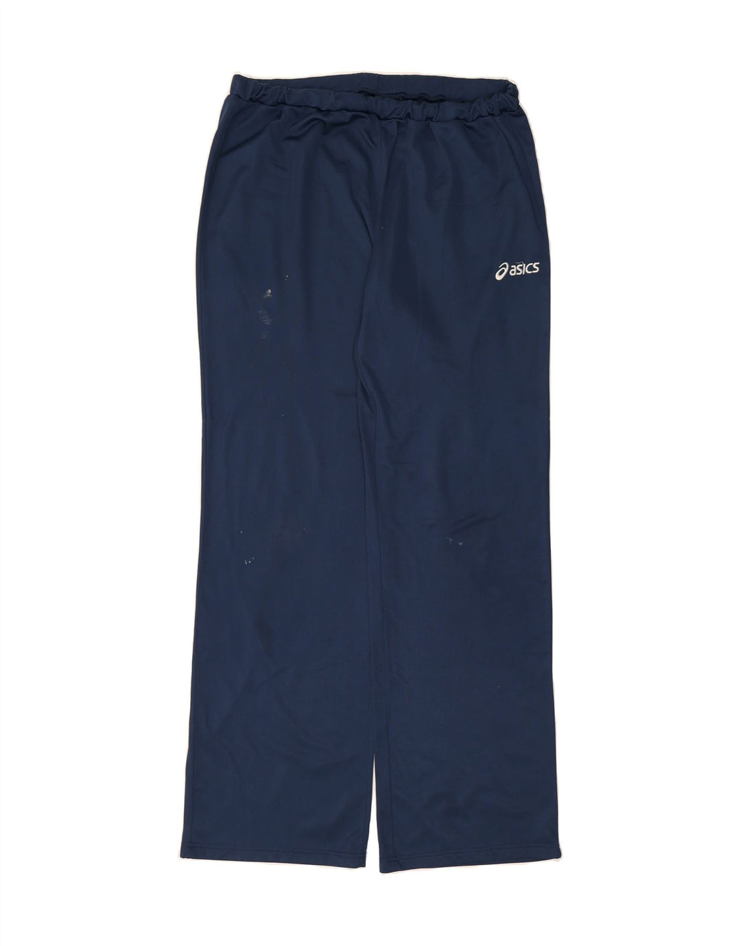 ASICS Mens Tracksuit Trousers 2XL  Navy Blue Polyester Vintage Asics and Second-Hand Asics from Messina Hembry 
