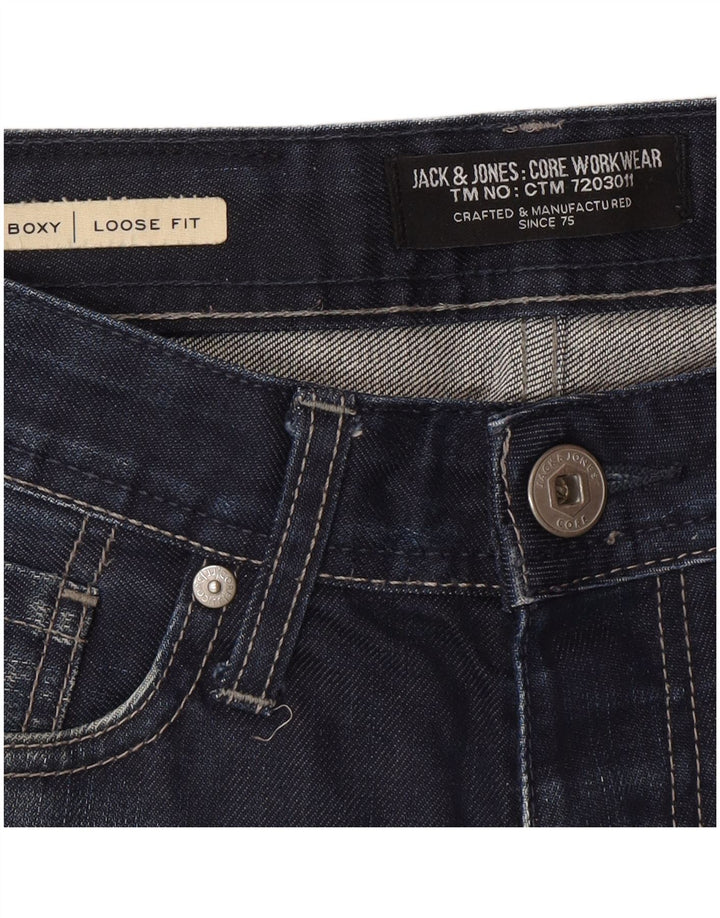 Jeans larghi squadrati da uomo Jack & Jones W28 L30 Blu