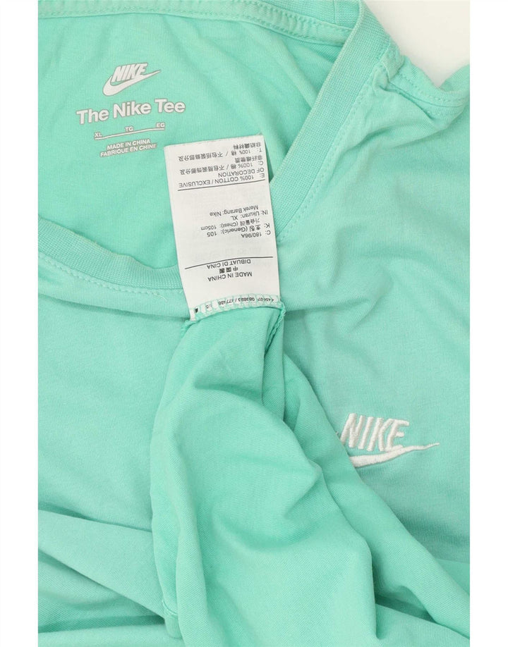 T-shirt Nike da uomo Top XL in cotone turchese