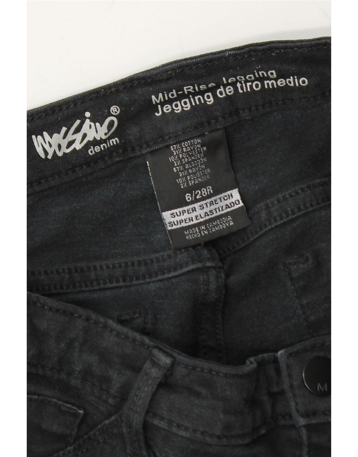 MOSSIMO Womens Mid Rise Jegging Jeans US 6 Medium W28 L28 Black Cotton Vintage Mossimo and Second-Hand Mossimo from Messina Hembry 