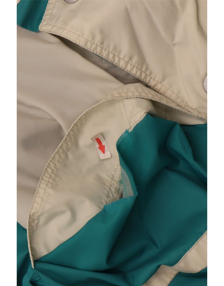 Giacca da sci con cappuccio da uomo K-Way UK 40 Large Blu in poliestere color block