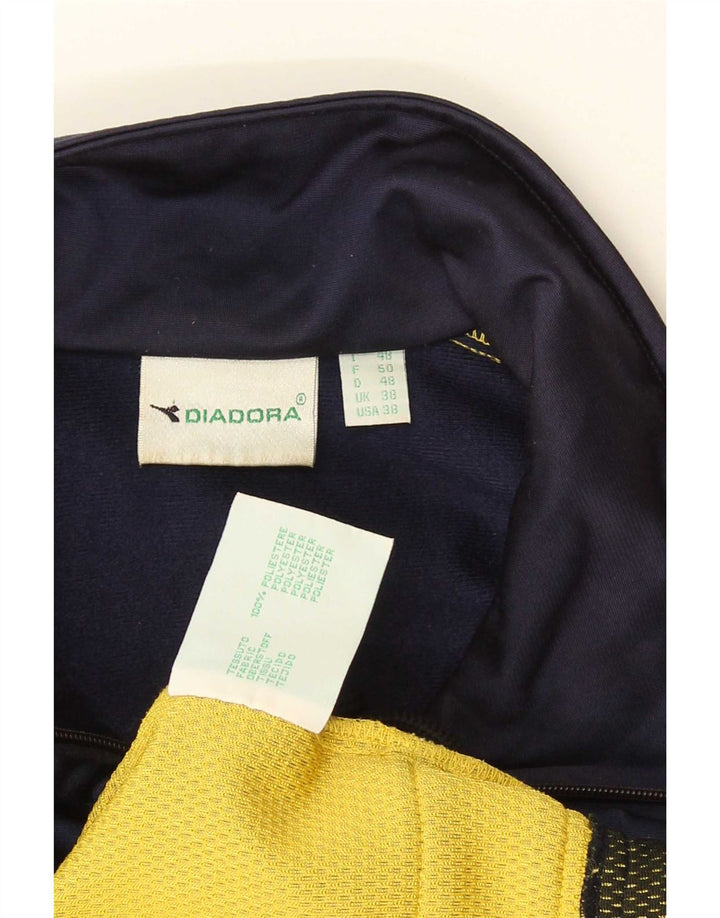 Giacca da tuta da uomo Diadora UK 38 Medium Blu Navy Colourblock