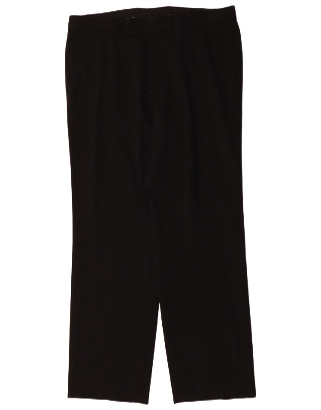 Pantaloni da abito dritti da uomo Hugo Boss W38 L33 lana nera